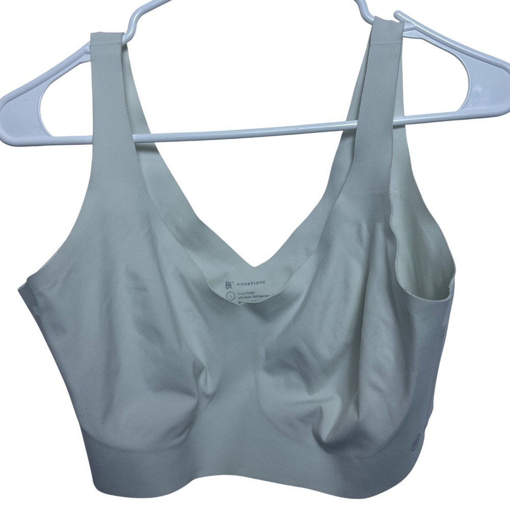 Honeylove‎ Silhouette Bra Cream Sand Seamless Wireless Bralette L Shapewear Soft